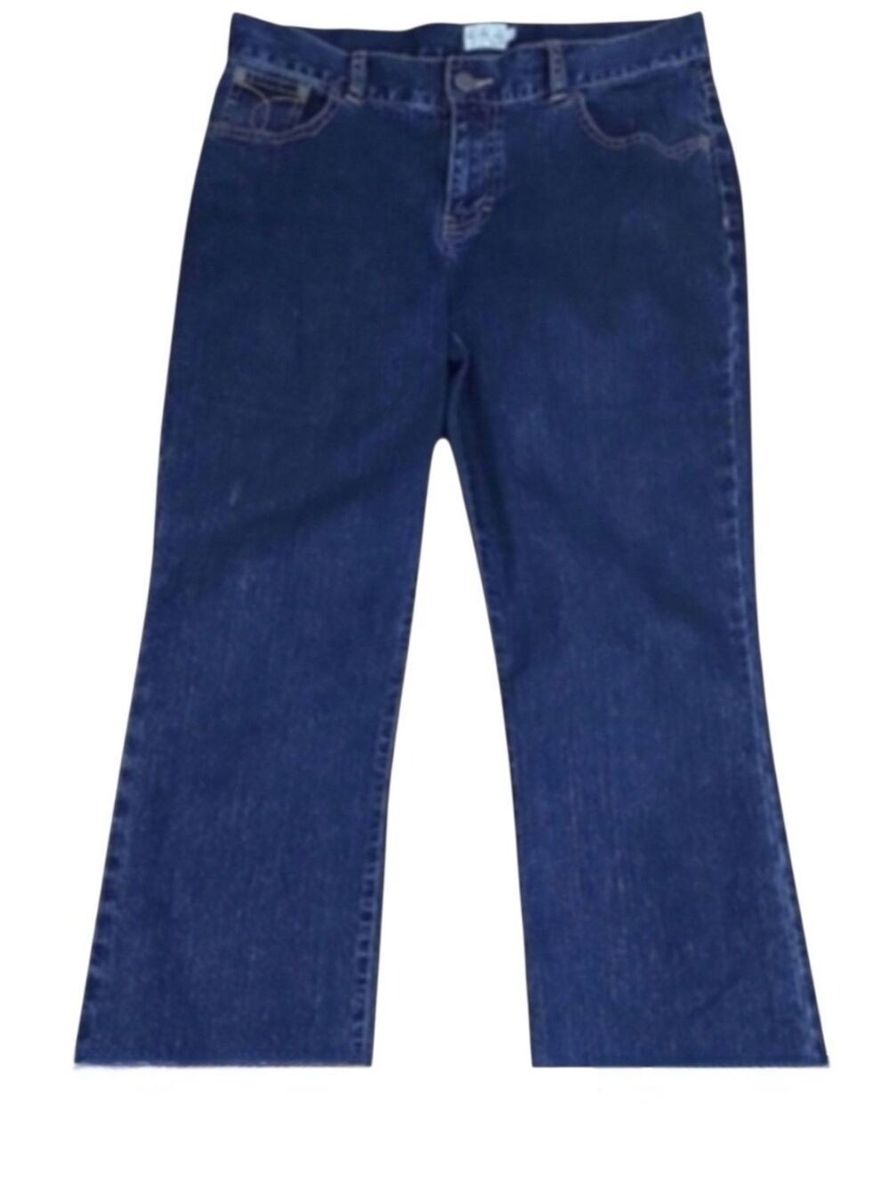 Calvin Klein Dark Wash Mid Rise Bootcut Jeans Size 7 - Picture 3 of 9